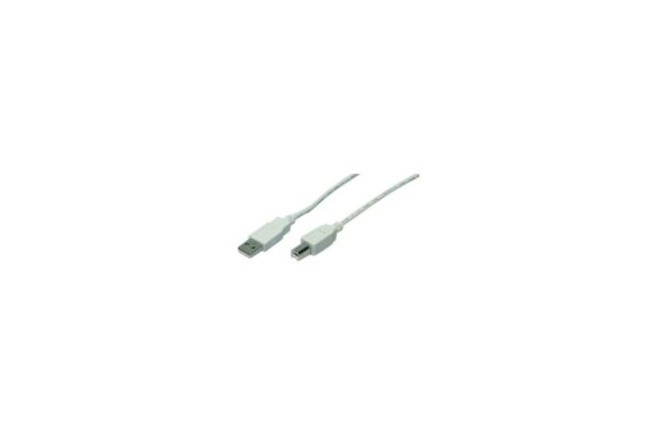 LogiLink USB 2.0 A-Stecker-B-Stecker grau 2m