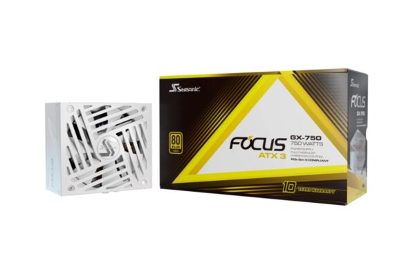 PC- Netzteil Seasonic Focus-GX-750 ATX 3.1 Modular Gold White FOCUS-GX-750-V4-WHITE