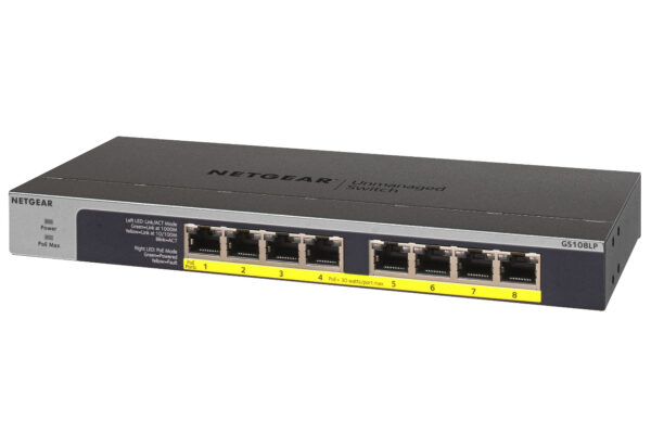 NETGEAR Switch 8-port 10/100/1000 GS108LP-100EUS