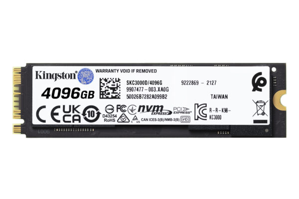 SSD Kingston KC3000 4096GB Kingston SKC3000D/4096G M.2 PCIe 4.0 NVMe