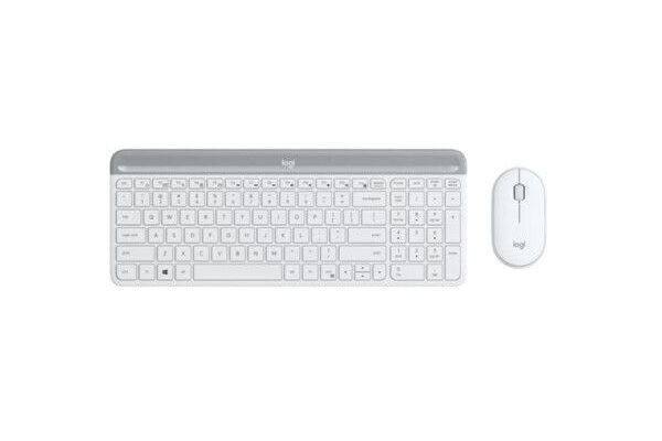Keyboard & Mouse Logitech Wireless Combo MK470 slim white (DE) (920-009189)