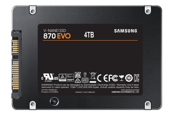 SSD Samsung 870 EVO 4TB Sata3 MZ-77E4T0B/EU