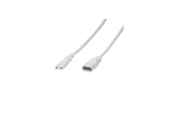 LogiLink Netzkabelverlaengerung IEC C8-C7 weiss 2m