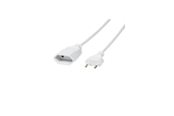 LogiLink Netzkabelverlaengerung CEE7/16 weiss 2m
