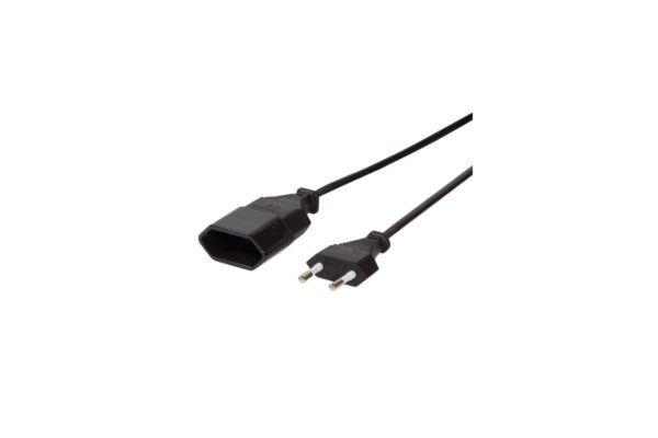 LogiLink Netzkabelverlaengerung CEE7/16 schwarz 2m