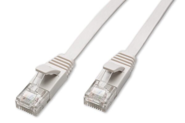 Patchkabel CAT 6a für Netzwerk, LAN und Ethernet 0,5m weiß