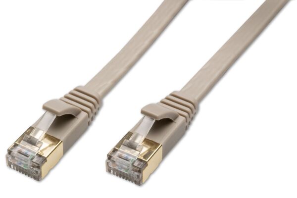 Patchkabel CAT 8 für Netzwerk, LAN und Ethernet 10m grau