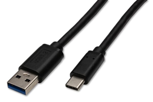 USB A-Stecker C-Stecker schwarz 3m USB-A auf USB-C