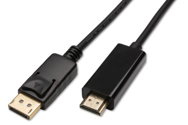 Displayport zu HDMI schwarz 4K 60Hz 1m HighSpeed DP zu HDMI