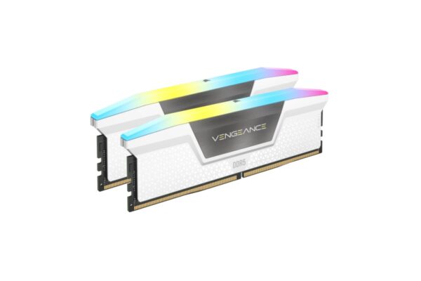 DDR5 32GB KIT 2x16GB PC 6000 Corsair Vengeance RGB CMH32GX5M2E6000C36W weiß