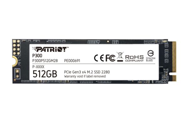 SSD Patriot P300 512GB M.2 PCIe 3.0 P300P512GM28 NVME
