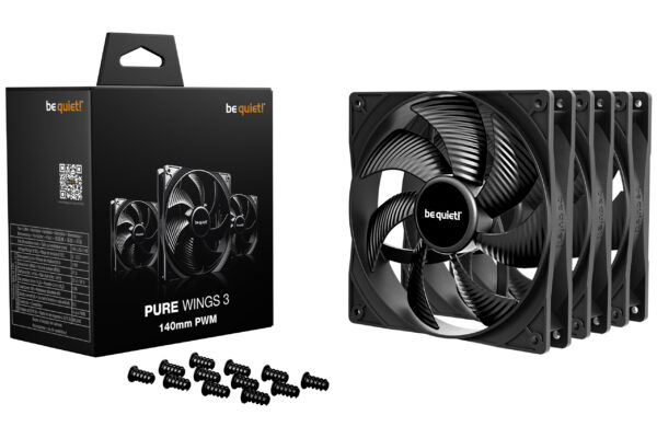 PC- Gehäuselüfter Be Quiet Pure Wings 3 PWM 140mm BL139 3er Pack