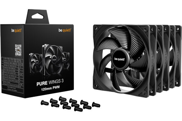 PC- Gehäuselüfter Be Quiet Pure Wings 3 PWM 120mm BL141 3er Pack