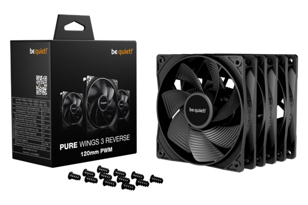 PC- Gehäuselüfter Be Quiet Pure Wings 3 PWM 120mm Reverse BL137 3er Pack