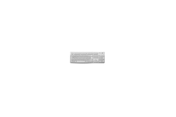 Keyboard Logitech OEM K120 wired white (DE) (920-003626)