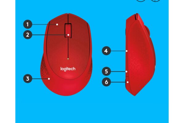 Mouse Logitech M330 Silent plus red (910-004911)