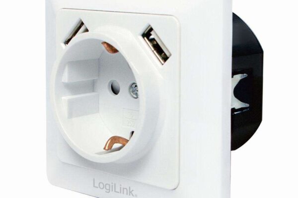 LogiLink Steckdose mit 2x USB – PA0162