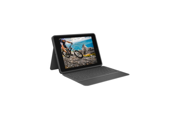 Keyboard Logitech Rugged Folio for Apple iPad 7th-9th Gen Graphite (DE) (920-009313)