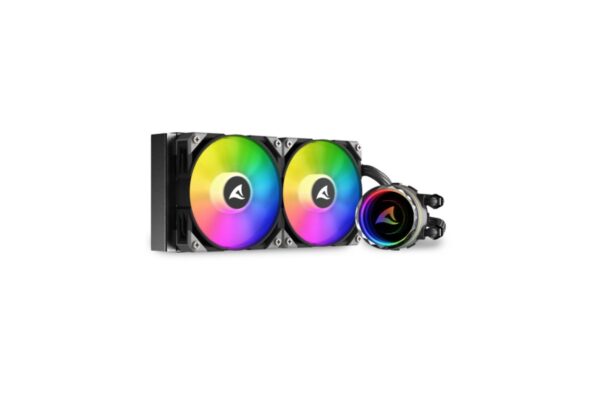 Cooler Sharkoon S80 RGB 2 Lüfter schwarz AiO-Wasserkühlung