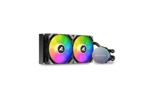 Cooler Sharkoon S70 RGB 2 Lüfter schwarz AiO-Wasserkühlung