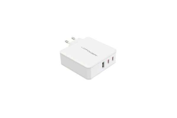 Steckdosenadapter LC-Power USB Ladegerät 2x USB-C 1x USB-A 100W LC-GAN-100