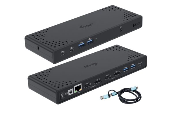 i-tec USB-C Docking Station CADUA4KDOCKPDL2 USB 3.0 Thunderbolt 3 + Thunderbolt 4