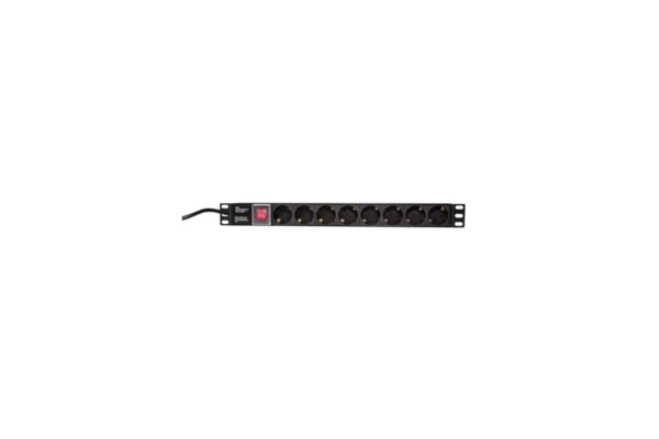 LogiLink Steckdosenleiste 8-fach (CEE7/7) PDU Steckdosenleiste Rack PDU8C01