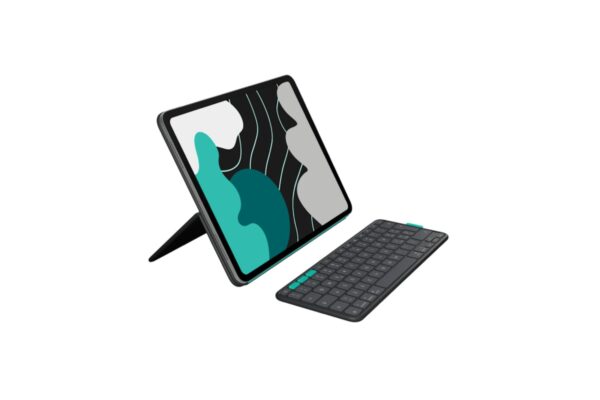 Keyboard Logitech Flip Folio for iPad Pro + iPad  Air 13 gray (DE) (920-013382)