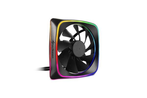 Cooler Sharkoon RGB Shark Lights Fan 120mm schwarz, 4044951028924