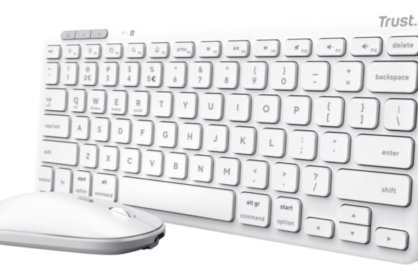 Keyboard & Mouse Trust Wireless Combo LYRA white (DE) (25075)